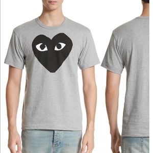 NWT COMME DES GARÇONS PLAY The PLAY line's iconic heart logo Tee Size L